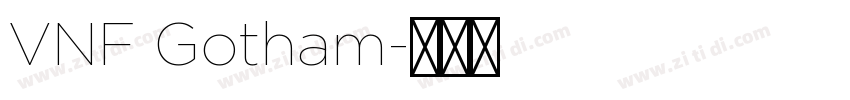 VNF Gotham字体转换
